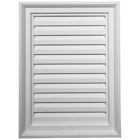 Ekena Millwork Vertical Urethane Gable Vent Louver, Non-Functional, 18"W x 22"H GVVE18X22D